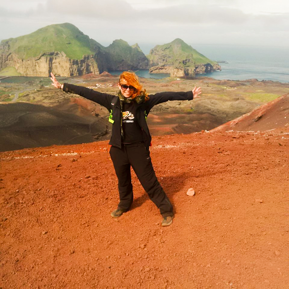 Hiking a volcano